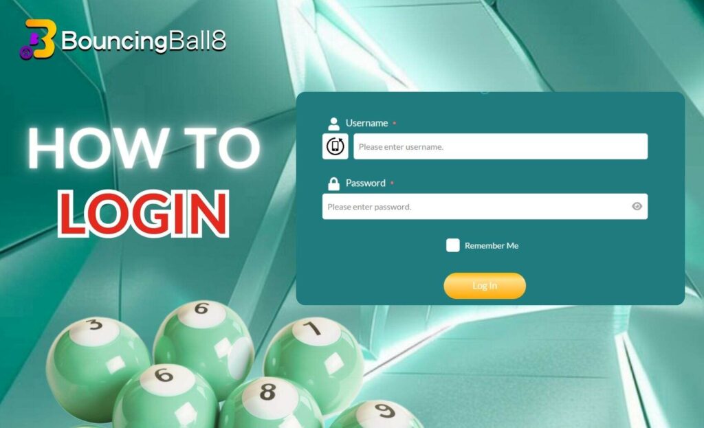 How to Login in BouncingBall8 Bangladesh